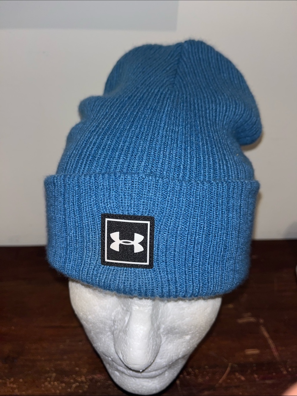Jordan Spieth SJ under Armour teal Blue knit beanie winter golf cap hat